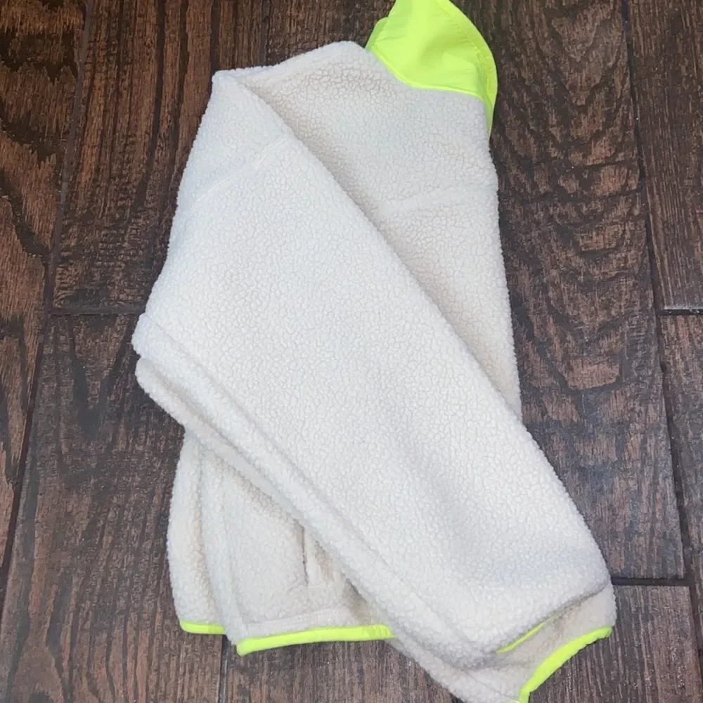 Old Navy Active Neon Cozy Sherpa Girl Sweater Size L (10-12)